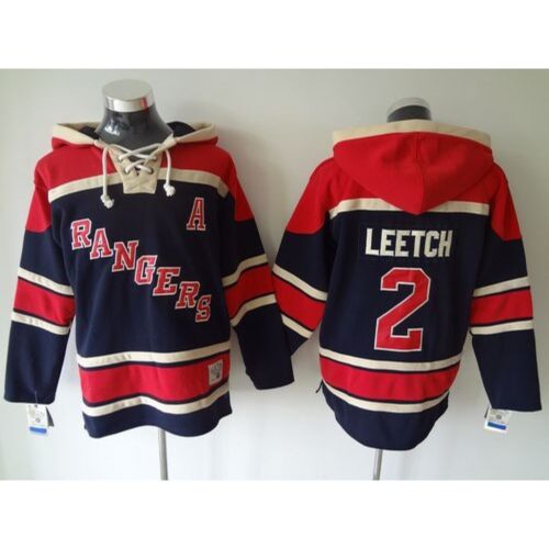 6861ab013aa55_1 Rangers #2 Brian Leetch Navy Blue Sawyer Hooded Sweatshirt Stitched NHL Jersey