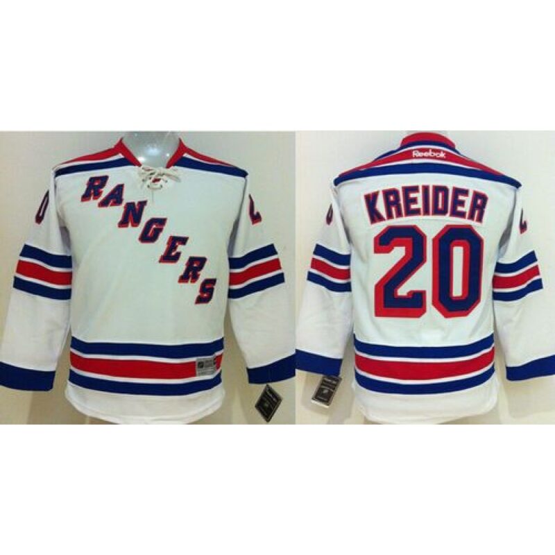 6861ab073f1c6_1 Rangers #20 Chris Kreider White Stitched Youth NHL Jersey