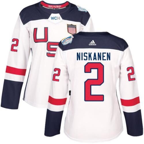 6861ab0d007ac_1 Team USA #2 Matt Niskanen White 2016 World Cup Women's Stitched NHL Jersey