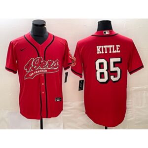 6861ab1090fd9_1 Men's San Francisco 49ers #85 George Kittle New Red Cool Base Stitched Baseball Jersey