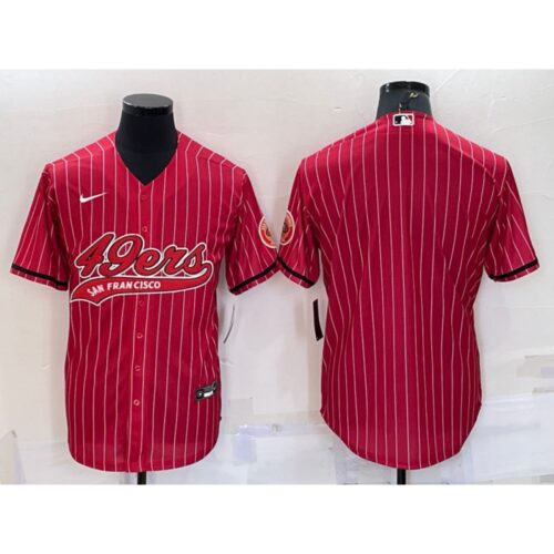 6861ab287a76f_1 Men's San Francisco 49ers Blank Red With Patch Cool Base Stitched Baseball Jersey