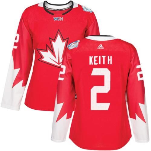 6861ab2d89e73_1 Team Canada #2 Duncan Keith Red 2016 World Cup Women's Stitched NHL Jersey