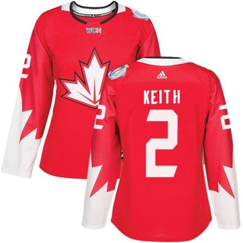 6861ab2d89e73_1 Team Canada #2 Duncan Keith Red 2016 World Cup Women's Stitched NHL Jersey