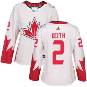 6861ab305b4a1_1 Team Canada #2 Duncan Keith White 2016 World Cup Women's Stitched NHL Jersey