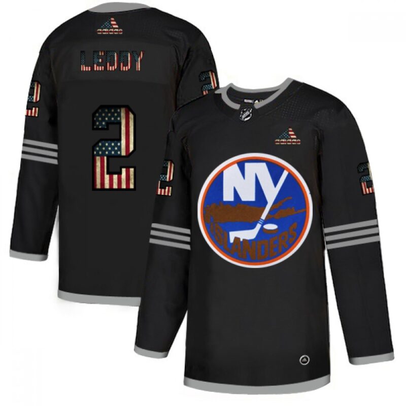 6861ab4f5f60c_1 Men's New York Islanders #2 Nick Leddy 2020 Grey USA Flag Stitched NHL Jersey