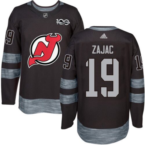 6861ab80a766f_1 Devils #19 Travis Zajac Black 1917-2017 100th Anniversary Stitched NHL Jersey