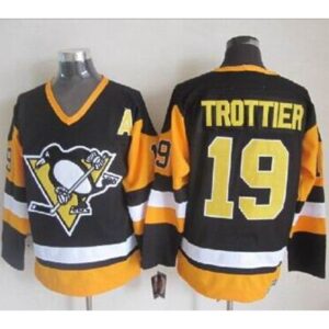 6861ab8d0704f_1 Penguins #19 Bryan Trottier Black CCM Throwback Stitched NHL Jersey