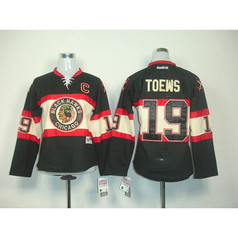 6861ab968f81c_1 Blackhawks #19 Janathan Toews Black Women's New Third Stitched NHL Jersey