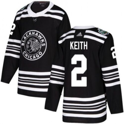 6861abb20d7cc_1 Men's Chicago Blackhawks #2 Duncan Keith Black 2019 Winter Classic Stitched NHL Jersey