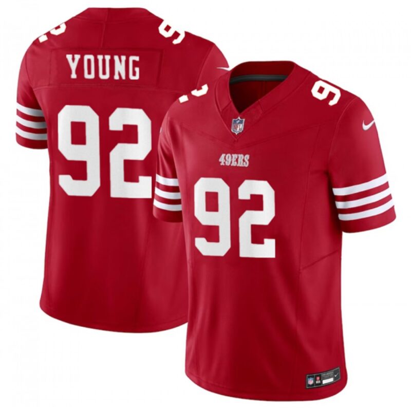 6861abbb50a51_1 Men's San Francisco 49ers #92 Chase Young Red 2023 F.U.S.E. Stitched Football Jersey