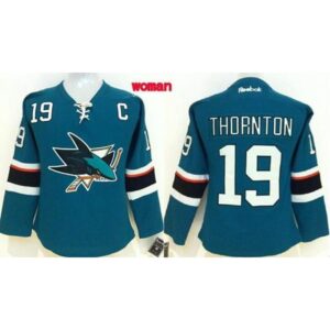 6861abcb266e0_1 Sharks #19 Joe Thornton Teal Women's Home Stitched NHL Jersey