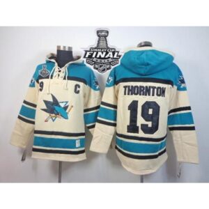 6861abd6ef0ed_1 Sharks #19 Joe Thornton Cream Sawyer Hooded Sweatshirt 2016 Stanley Cup Final Patch Stitched NHL Jersey