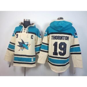 6861abda009ed_1 Sharks #19 Joe Thornton Cream Sawyer Hooded Sweatshirt Stitched NHL Jersey