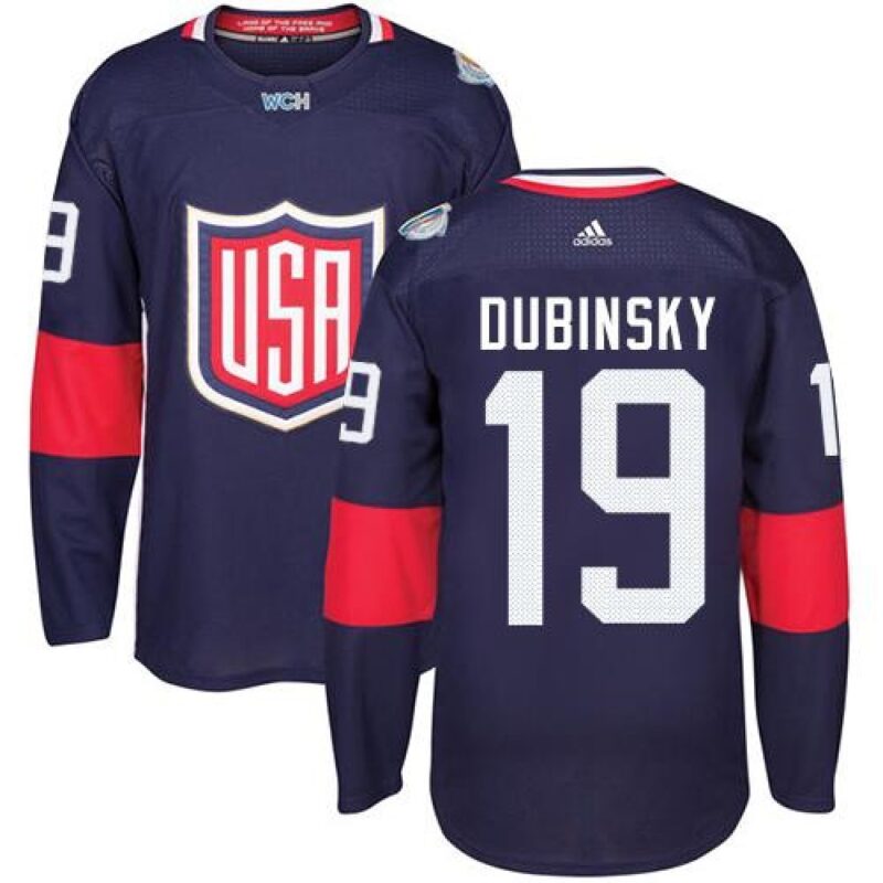 6861ac10f032e_1 Team USA #19 Brandon Dubinsky Navy Blue 2016 World Cup Stitched NHL Jersey