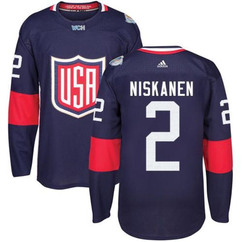 6861ac171e060_1 Team USA #2 Matt Niskanen Navy Blue 2016 World Cup Stitched Youth NHL Jersey