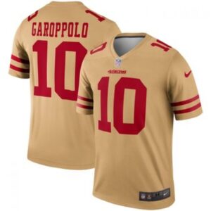 6861ac3398433_1 Men's San Francisco 49ers #10 Jimmy Garoppolo Gold Inverted Legend Jersey