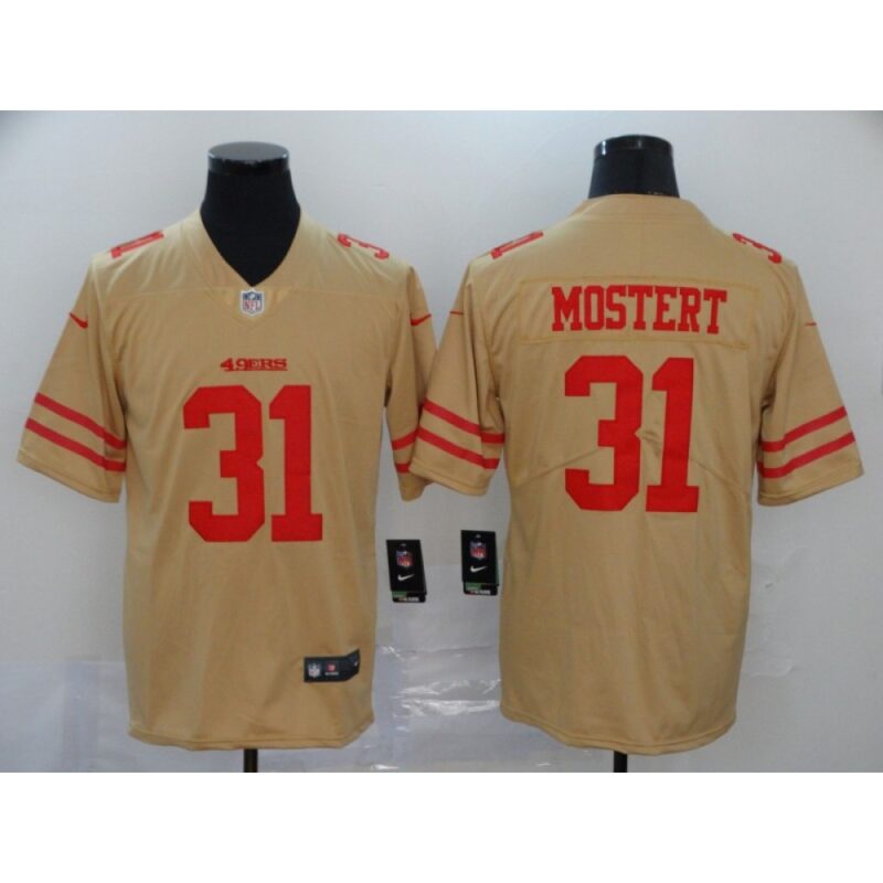 6861ac3cad609_1 Men's San Francisco 49ers #31 Raheem Mostert Gold Inverted Legend Stitched NFL Jersey