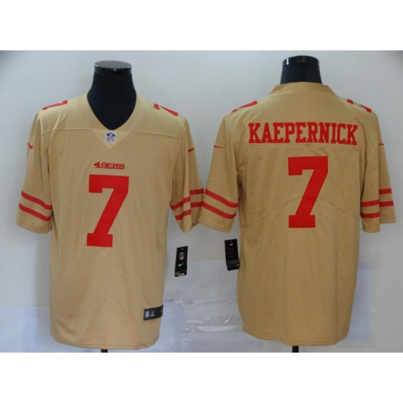 6861ac45de4ce_1 Men's San Francisco 49ers #7 Colin Kaepernick Gold Inverted Legend Stitched Jersey