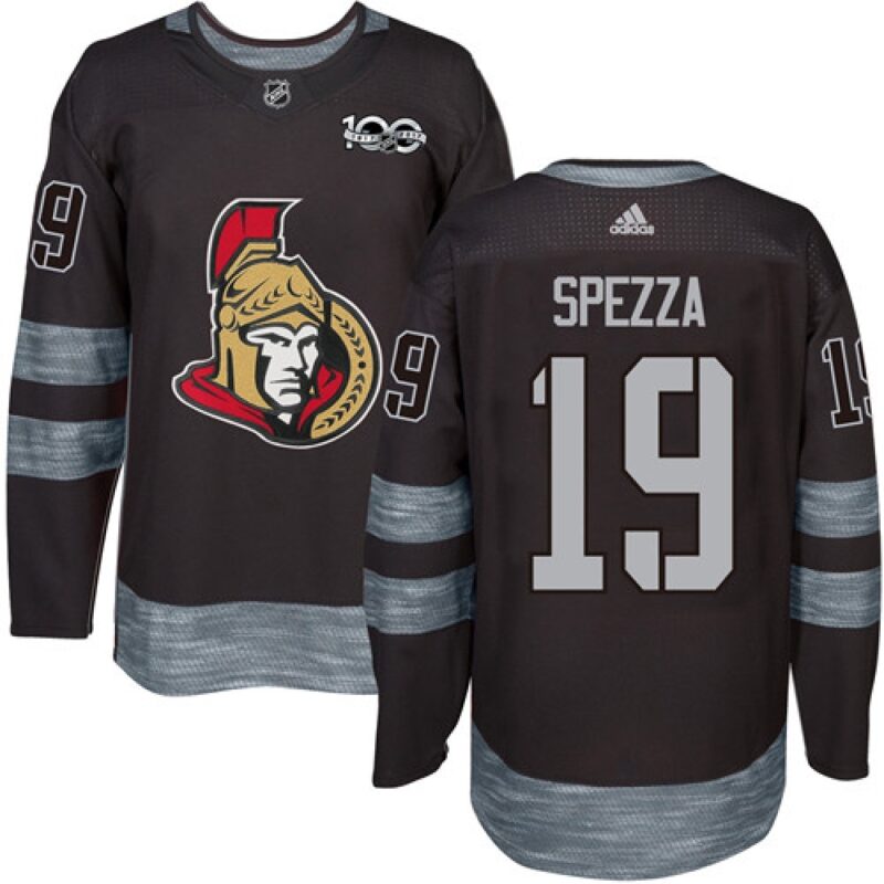 6861ac4c3f893_1 Senators #19 Jason Spezza Black 1917-2017 100th Anniversary Stitched NHL Jersey