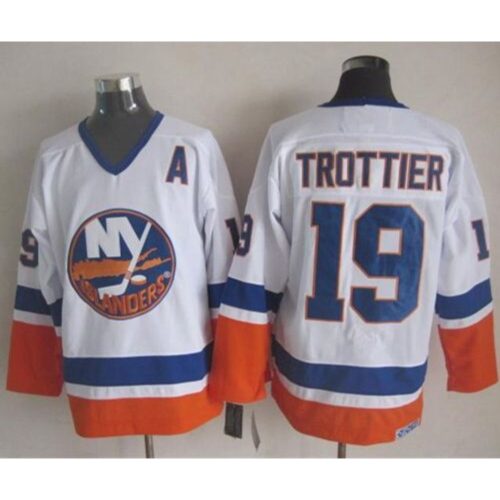 6861ac52d10b2_1 Islanders #19 Bryan Trottier White CCM Throwback Stitched NHL Jersey