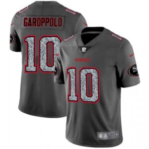 6861ac583a9f0_1 Men's San Francisco 49ers #10 Jimmy Garoppolo 2019 Gray Fashion Static Limited Stitched NFL Jersey