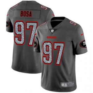 6861ac7c9ea93_1 Men's San Francisco 49ers #97 Nick Bosa 2019 Gray Fashion Static Limited Stitched NFL Jersey