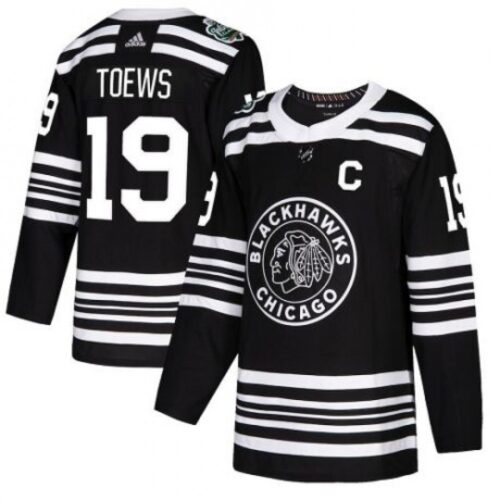 6861ac93b9cdf_1 Men's Chicago Blackhawks #19 Jonathan Toew Black 2019 Winter Classic Stitched NHL Jersey