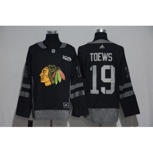6861ac99c34f9_1 Chicago Blackhawks #19 Jonathan Toews Black Men's 1917-2017 100th Anniversary Stitched NHL Jersey