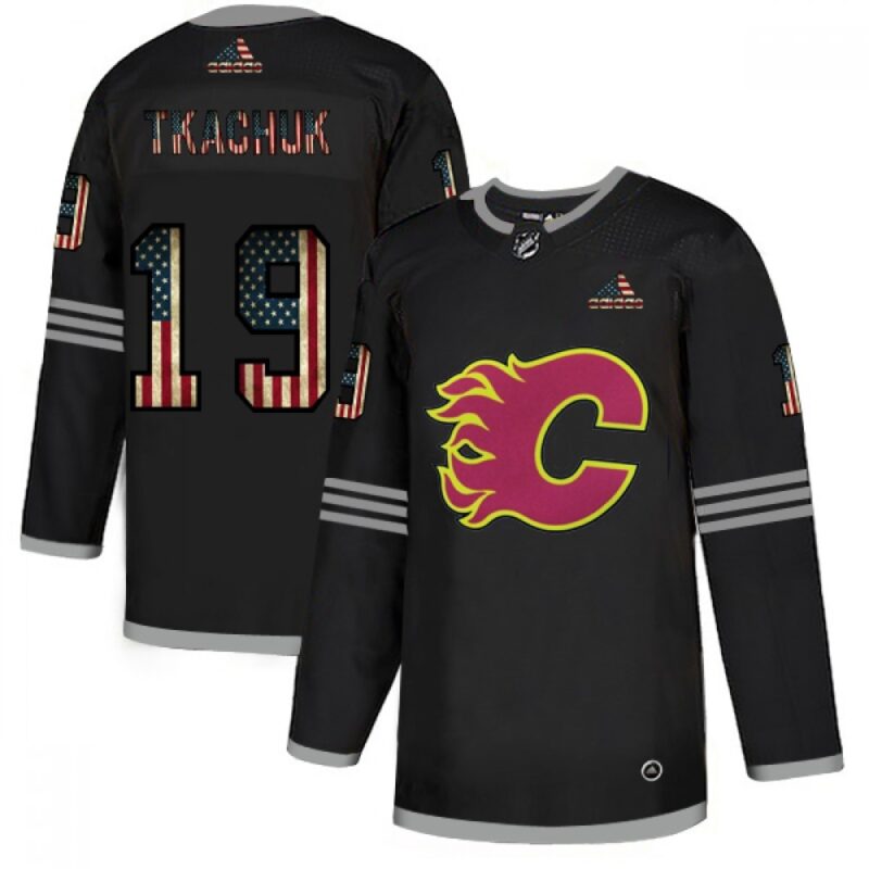 6861acc91eb0a_1 Men's Calgary Flames #19 Matthew Tkachuk 2020 Grey USA Flag Stitched NHL Jersey