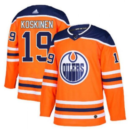 6861accf84aa5_1 Men's Edmonton Oilers #19 Mikko Koskinen Orange Stitched NHL Jersey