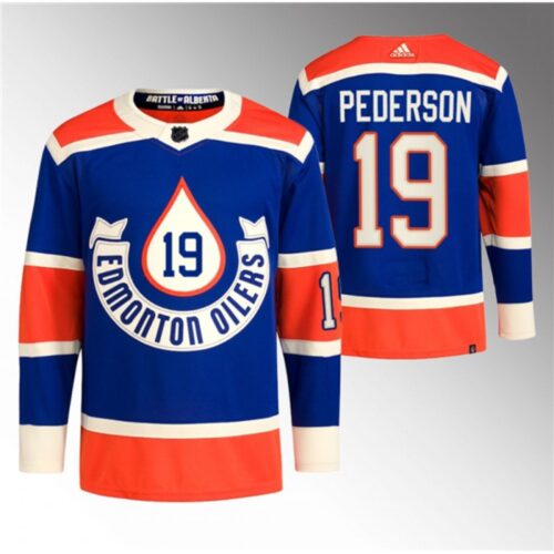 6861acd29612c_1 Men's Edmonton Oilers #19 Lane Pederson 2023 Royal Heritage Classic Primegreen Stitched Jersey