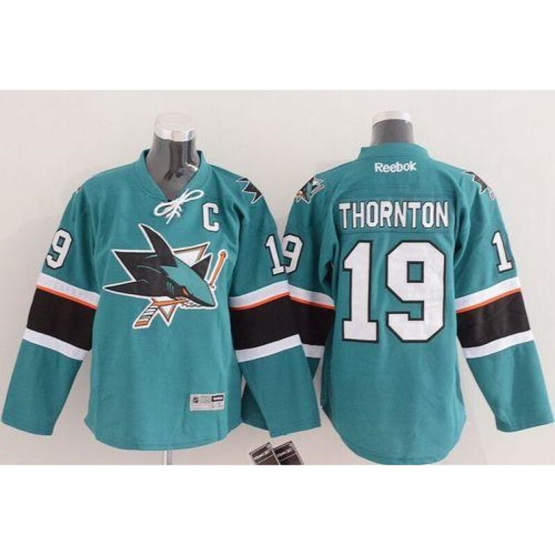 6861ace5362dd_1 Sharks #19 Joe Thornton Green Stitched Youth NHL Jersey