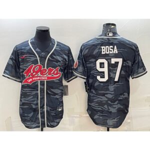 6861acf8465e8_1 Men's San Francisco 49ers #97 Nick Bosa Grey Camo With Patch Cool Base Stitched Baseball Jersey