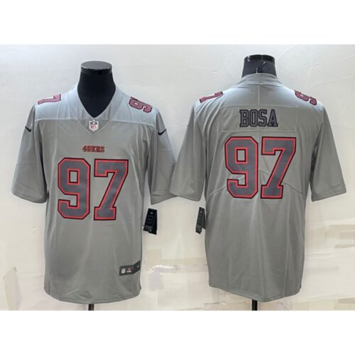 6861ad26ef682_1 Men's San Francisco 49ers #97 Nick Bosa Grey Atmosphere Fashion Stitched Jersey