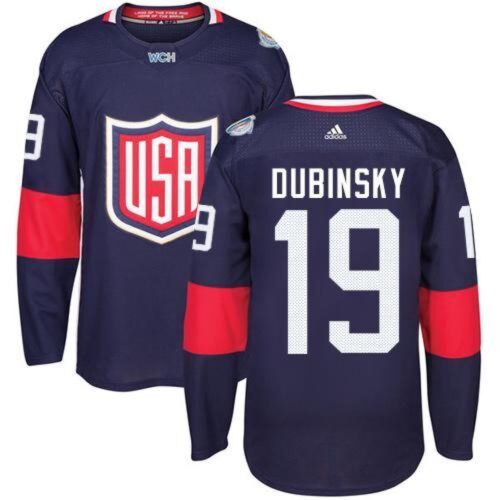 6861ad2bcf78c_1 Team USA #19 Brandon Dubinsky Navy Blue 2016 World Cup Stitched Youth NHL Jersey