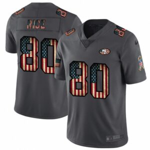 6861ad32cbead_1 Men's San Francisco 49ers #80 Jerry Rice Grey 2019 Salute To Service USA Flag Fashion Limited Stitched NFL Jersey
