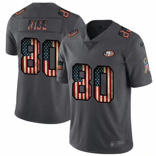 6861ad32cbead_1 Men's San Francisco 49ers #80 Jerry Rice Grey 2019 Salute To Service USA Flag Fashion Limited Stitched NFL Jersey