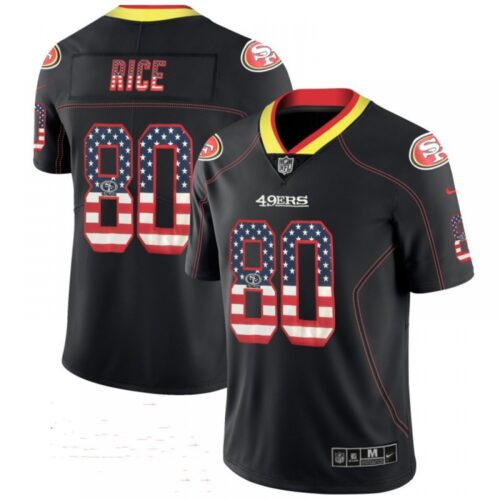 6861ad57159b3_1 Men's San Francisco 49ers #80 Jerry Rice Black USA Flag Color Rush Limited Fashion Stitched NFL Jersey