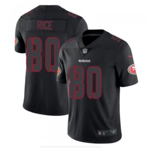 6861ad5a45616_1 Men's San Francisco 49ers #80 Jerry Rice Black Impact Limited Stitched NFL Jersey