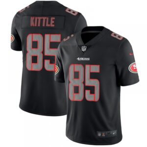6861ad8fa0a83_1 Men's San Francisco 49ers #85 George Kittle Black Impact Limited Stitched NFL Jersey