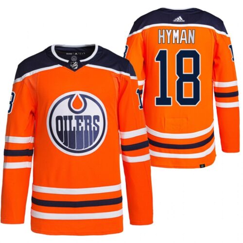 6861adb705b05_1 Men's Edmonton Oilers #18 Zach Hyman Orange Stitched Jersey