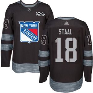 6861adc7367c3_1 Rangers #18 Marc Staal Black 1917-2017 100th Anniversary Stitched NHL Jersey