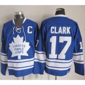 6861adde70d33_1 Maple Leafs #17 Wendel Clark Blue CCM Throwback Third Stitched NHL Jersey