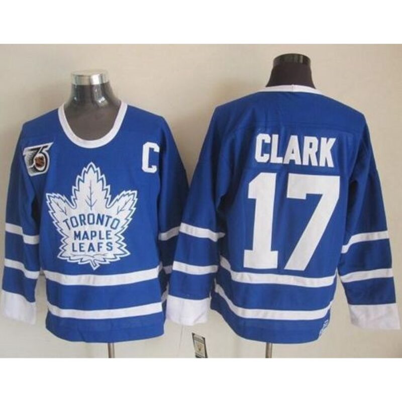 6861ade1baa3c_1 Maple Leafs #17 Wendel Clark Blue 75th CCM Throwback Stitched NHL Jersey