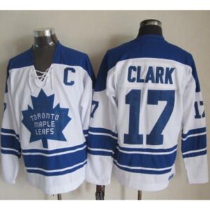 6861ade839f2f_1 Maple Leafs #17 Wendel Clark White CCM Throwback Third Stitched NHL Jersey