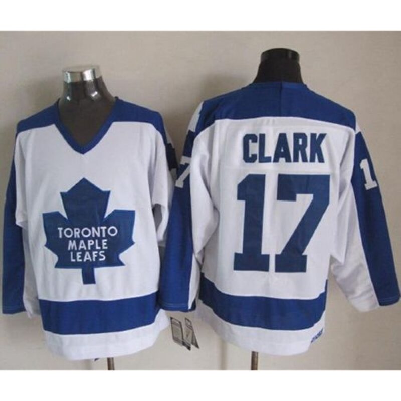 6861adeb48764_1 Maple Leafs #17 Wendel Clark White/Blue CCM Throwback Stitched NHL Jersey