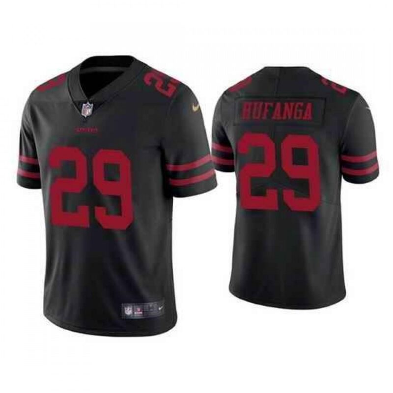 6861adecd0f53_1 Men's San Francisco 49ers #29 Talanoa Hufanga Black Vapor Untouchable Stitched Jersey