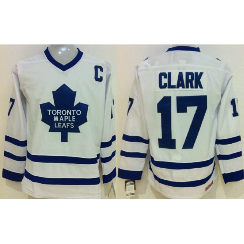 6861adee608ce_1 Maple Leafs #17 Wendel Clark White CCM Throwback Stitched NHL Jersey