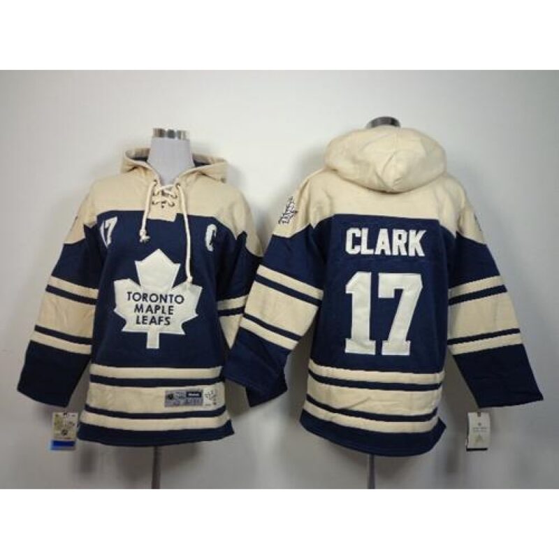 6861adfa68647_1 Maple Leafs #17 Wendel Clark Blue Sawyer Hooded Sweatshirt Stitched Youth NHL Jersey
