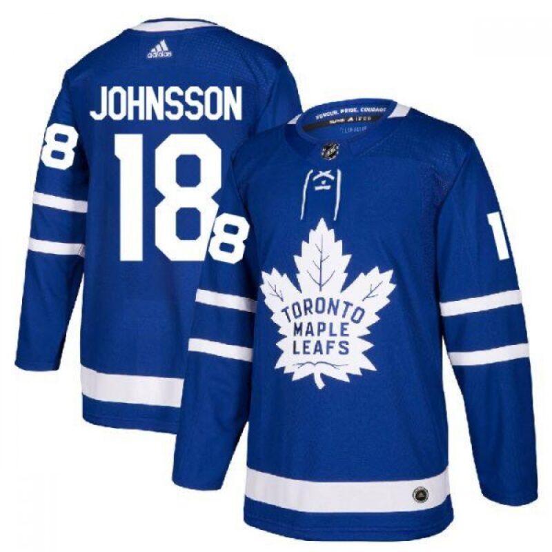 6861ae041d721_1 Men's Toronto Maple Leafs #18 Andreas Johnsson Blue Stitched NHL Jersey